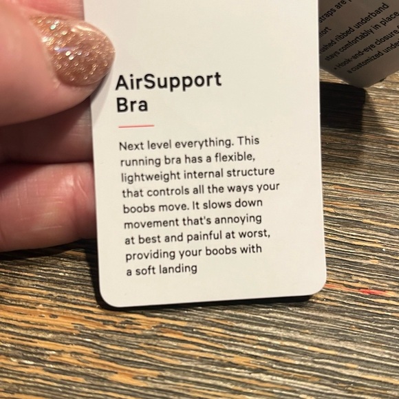 NWT! Lululemon AirSupport Black Ultralu Sports Bra 38C Running Support stretch - Picture 8 of 16